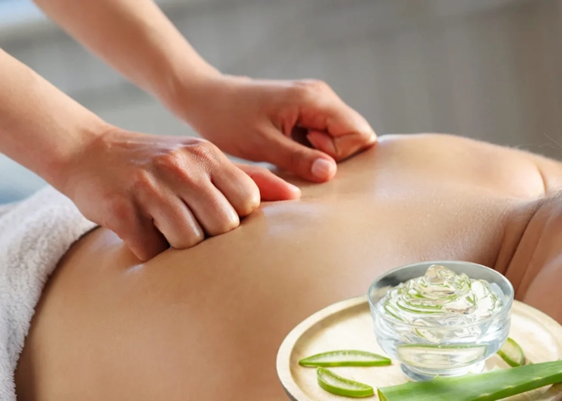aloe vera massage